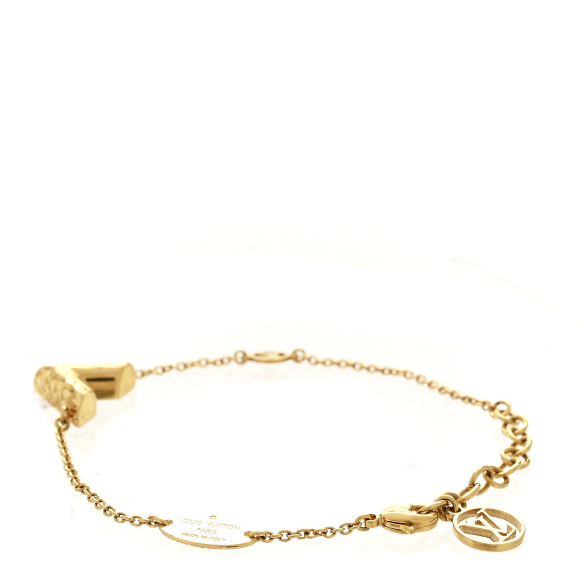 Essential V Guilloche Bracelet Gold