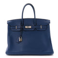 Taurillon Clemence Birkin 35 Bleu Brighton