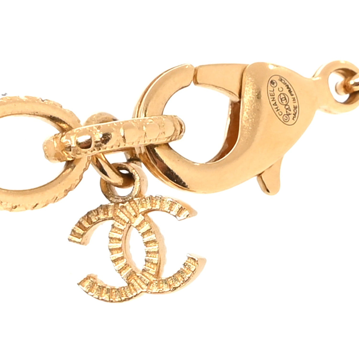 ID Dog Tag Charm Necklace Gold