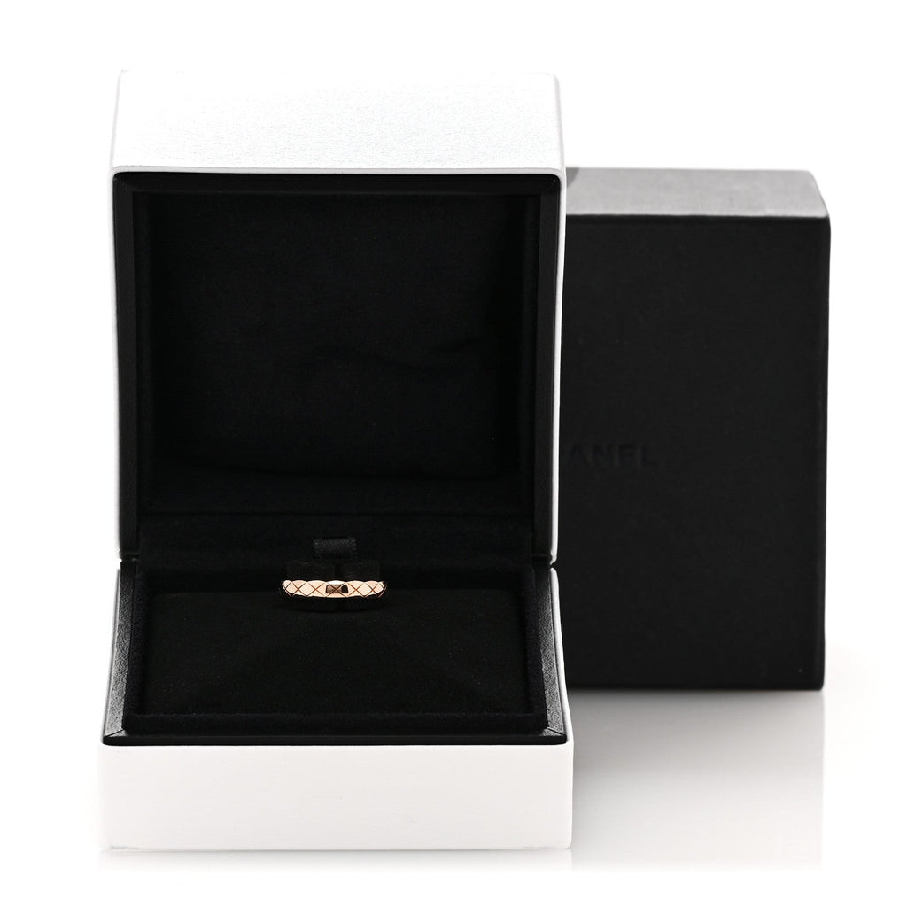 18K Beige Gold Mini Coco Crush Ring 50 5.25