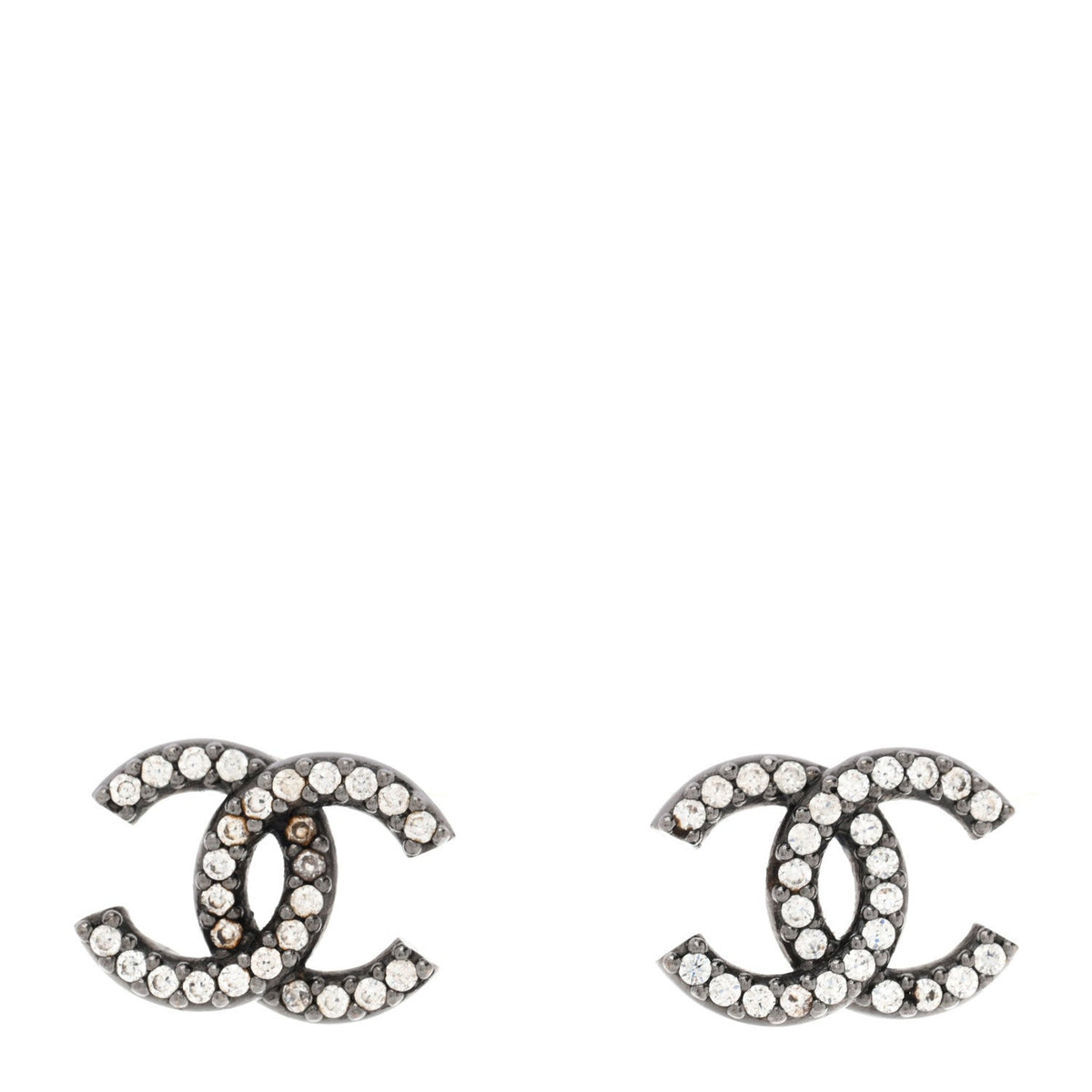 Ruthenium Crystal CC Earrings