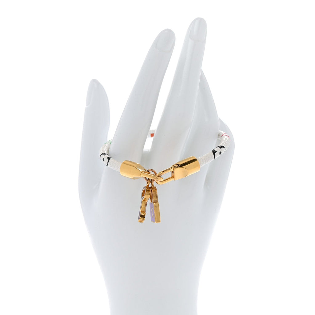 Monogram Multicolor Luck It Bracelet 19 White