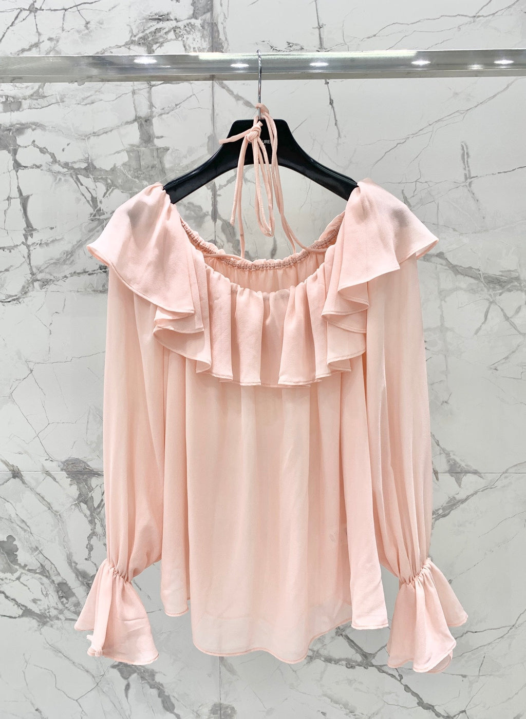 Blumarine 26s Set Neck Blouse Skirt Polyester