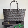 BV 2026 Cabat Tote Bag 51cm Dark Brown Intreccio Leather