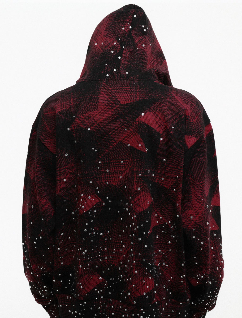 STAR PLAID FULL ZIP HOODIE