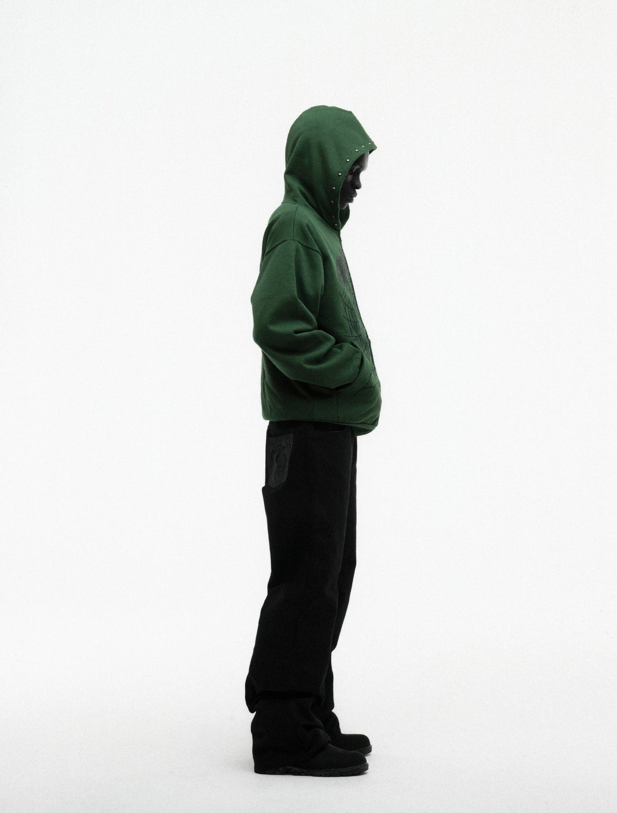 OG WEB STUDDED ZIP HOODIE