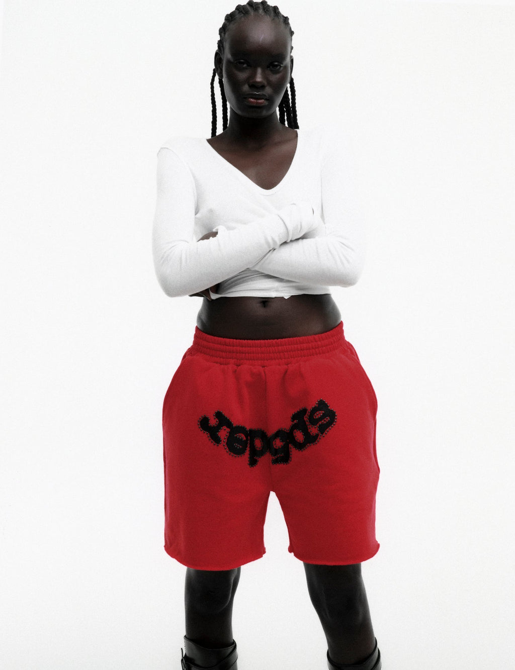 OG STUDDED SWEATSHORT