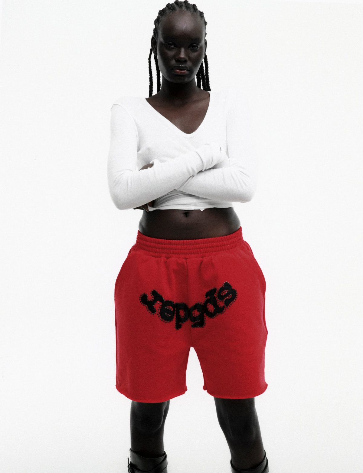 OG STUDDED SWEATSHORT