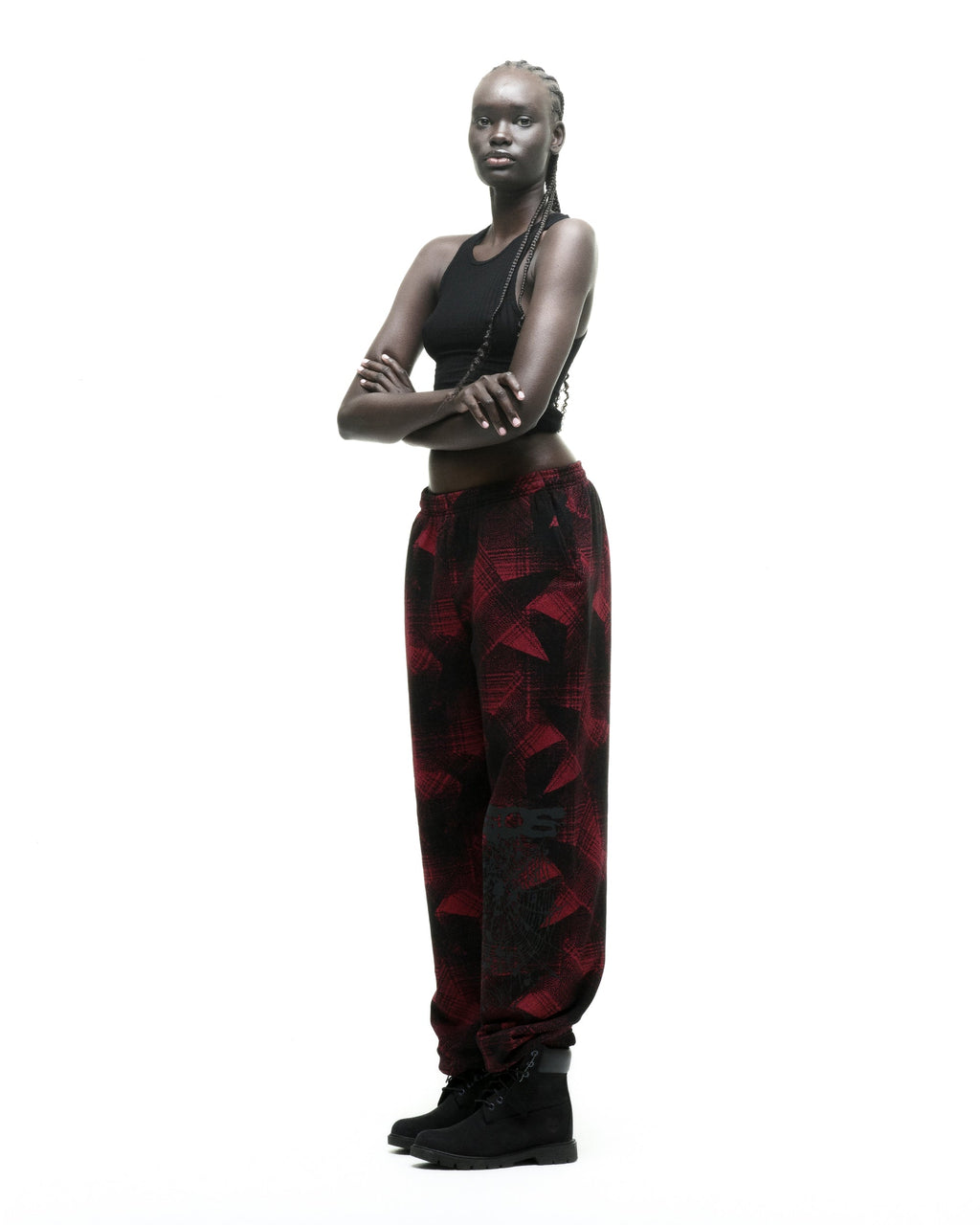 PLAID SPLATT SWEATPANT