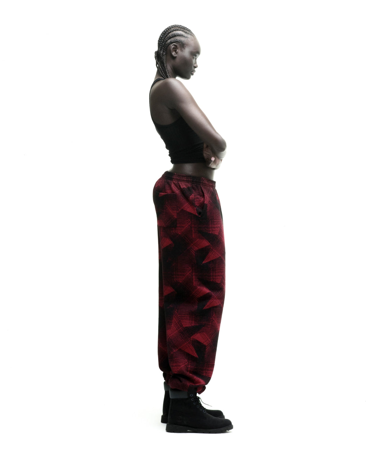 PLAID SPLATT SWEATPANT