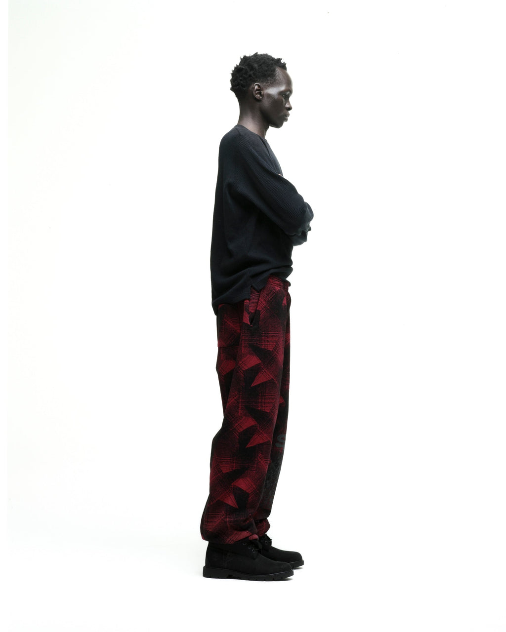 PLAID SPLATT SWEATPANT