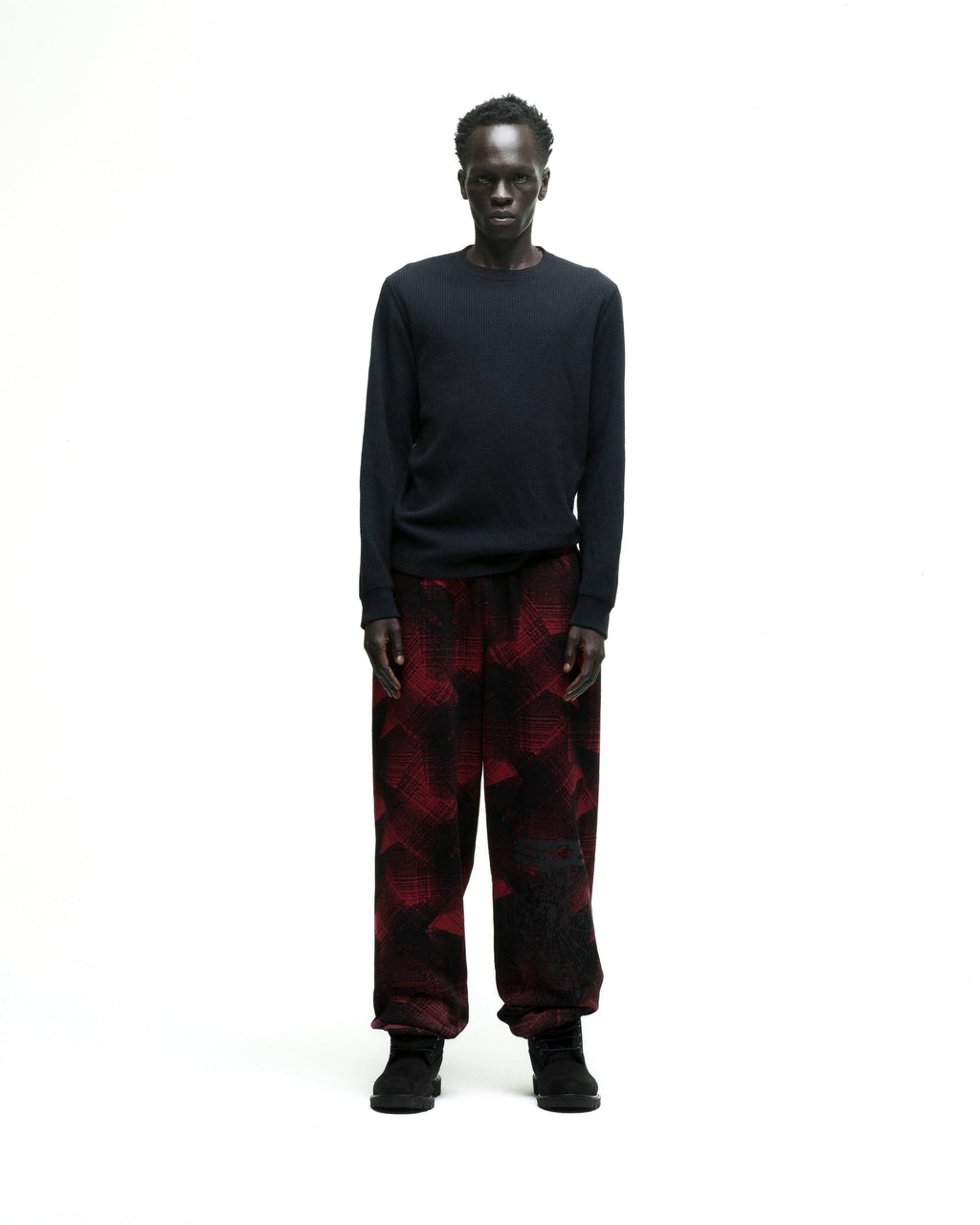 PLAID SPLATT SWEATPANT