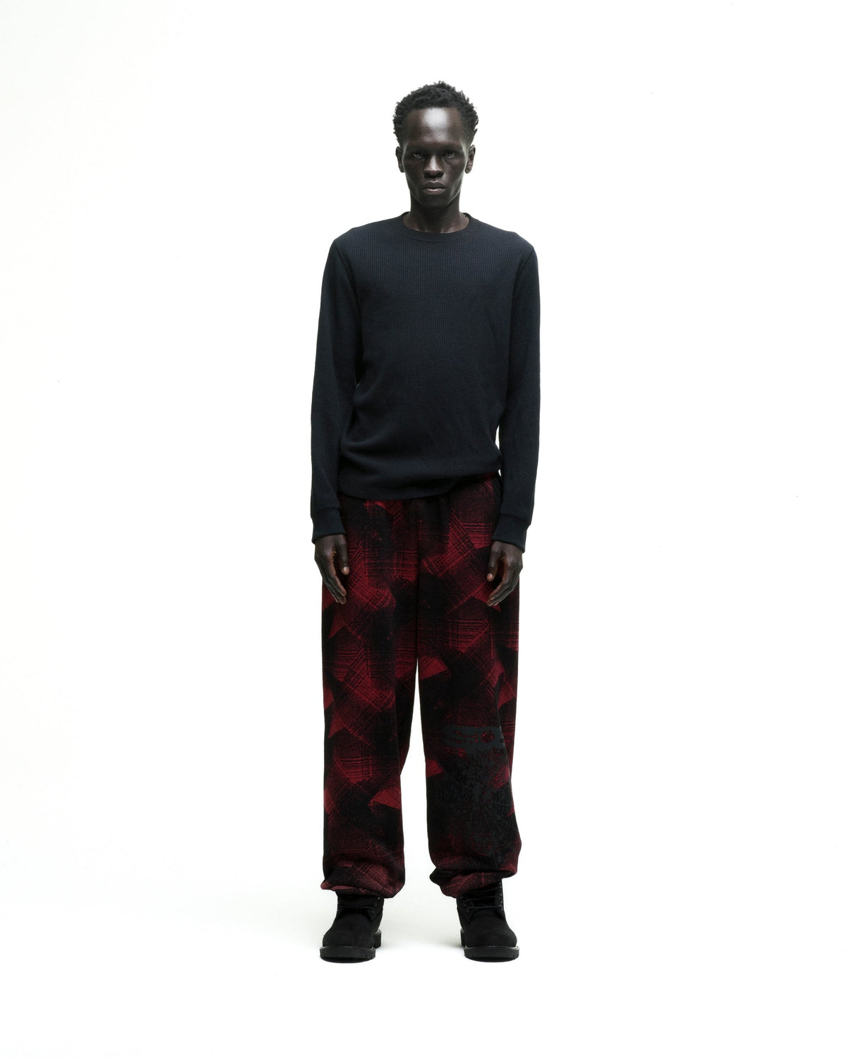 PLAID SPLATT SWEATPANT