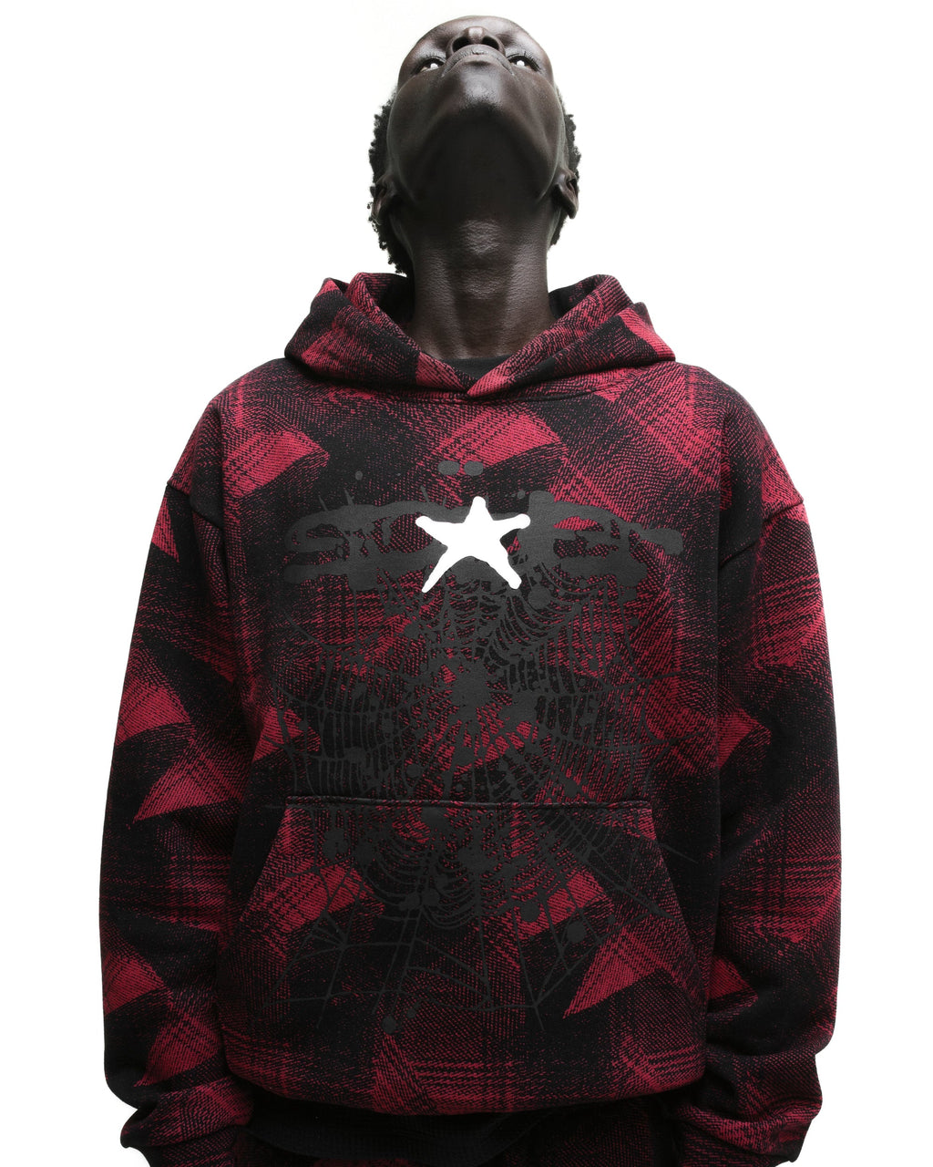PLAID SPLATT HOODIE
