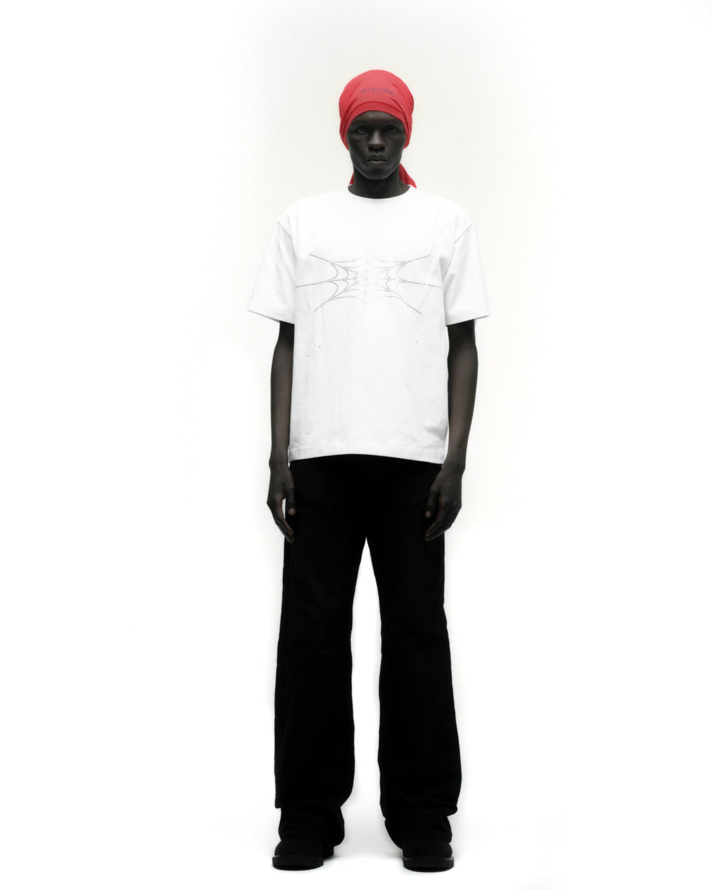 RHINESTONE SILK TEE