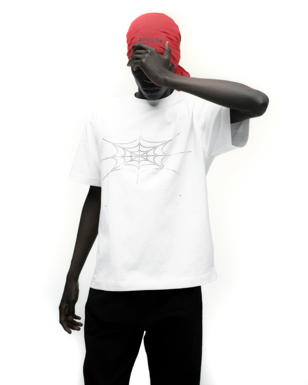 RHINESTONE SILK TEE
