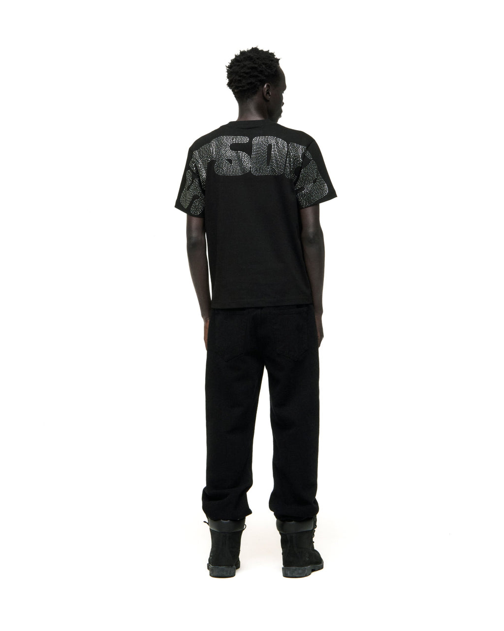 RHINESTONE SILK TEE