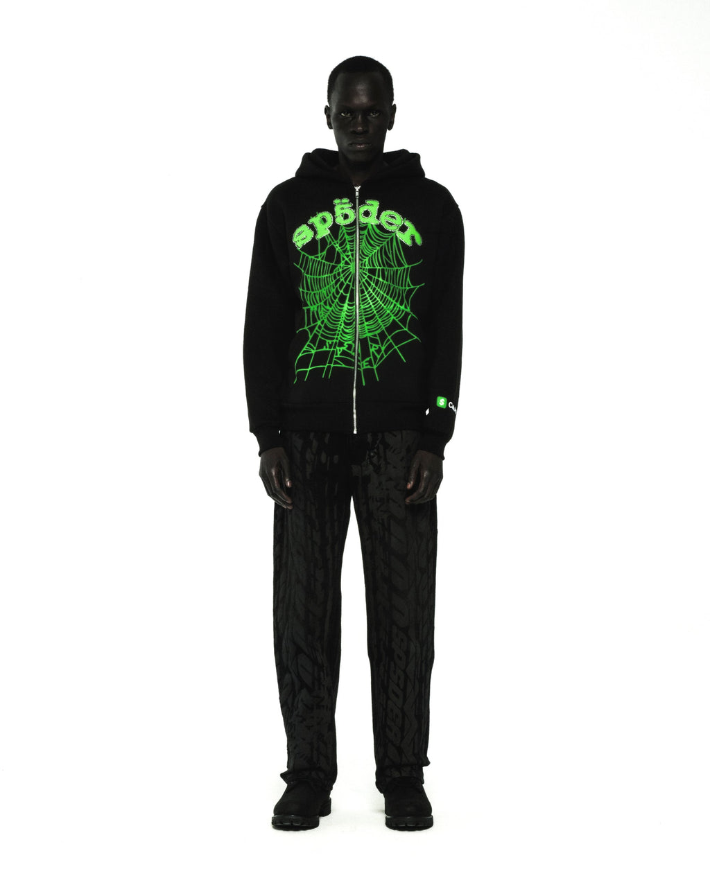 CA$H OG WEB V2 RHINESTONE ZIP HOODIE