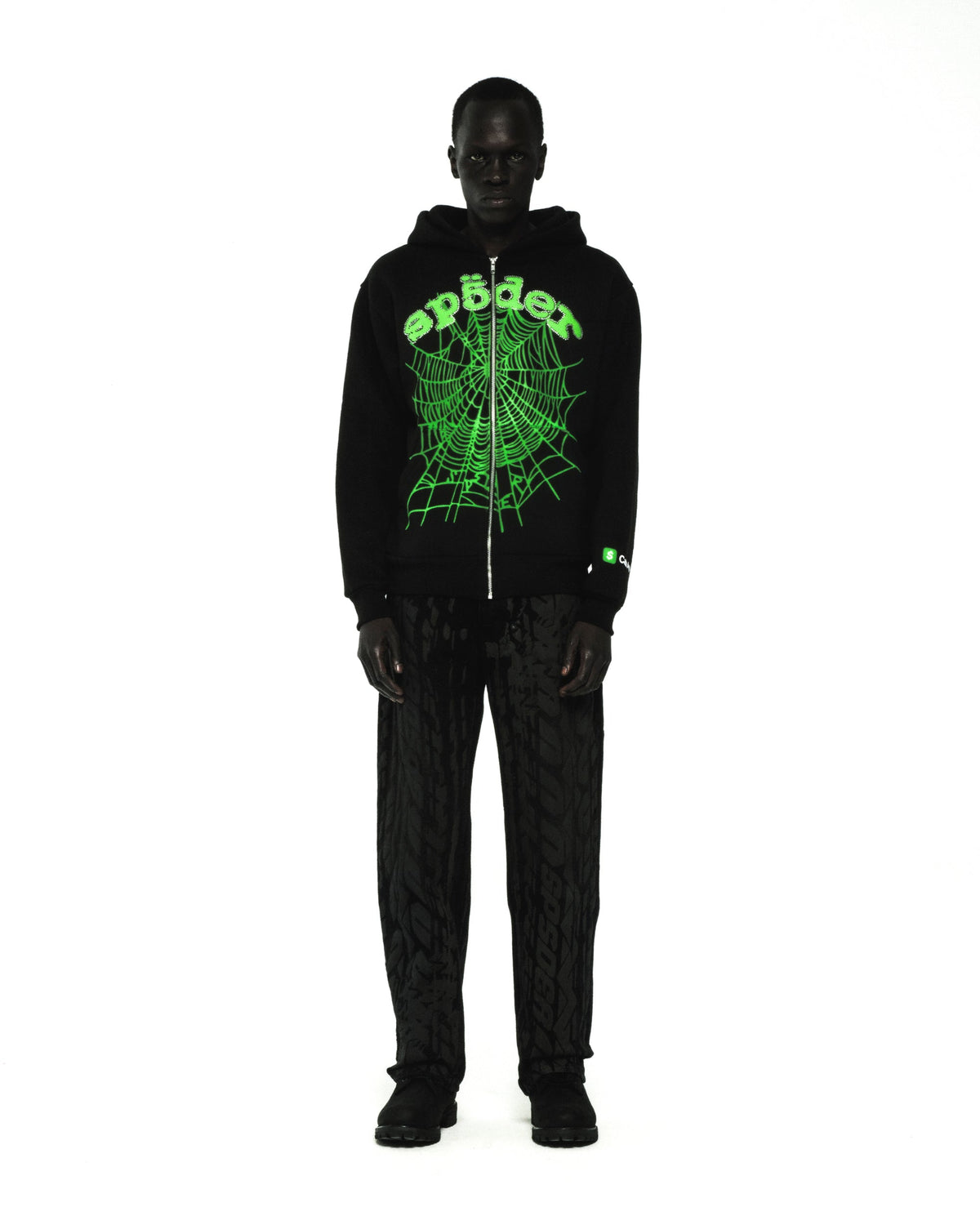 CA$H OG WEB V2 RHINESTONE ZIP HOODIE