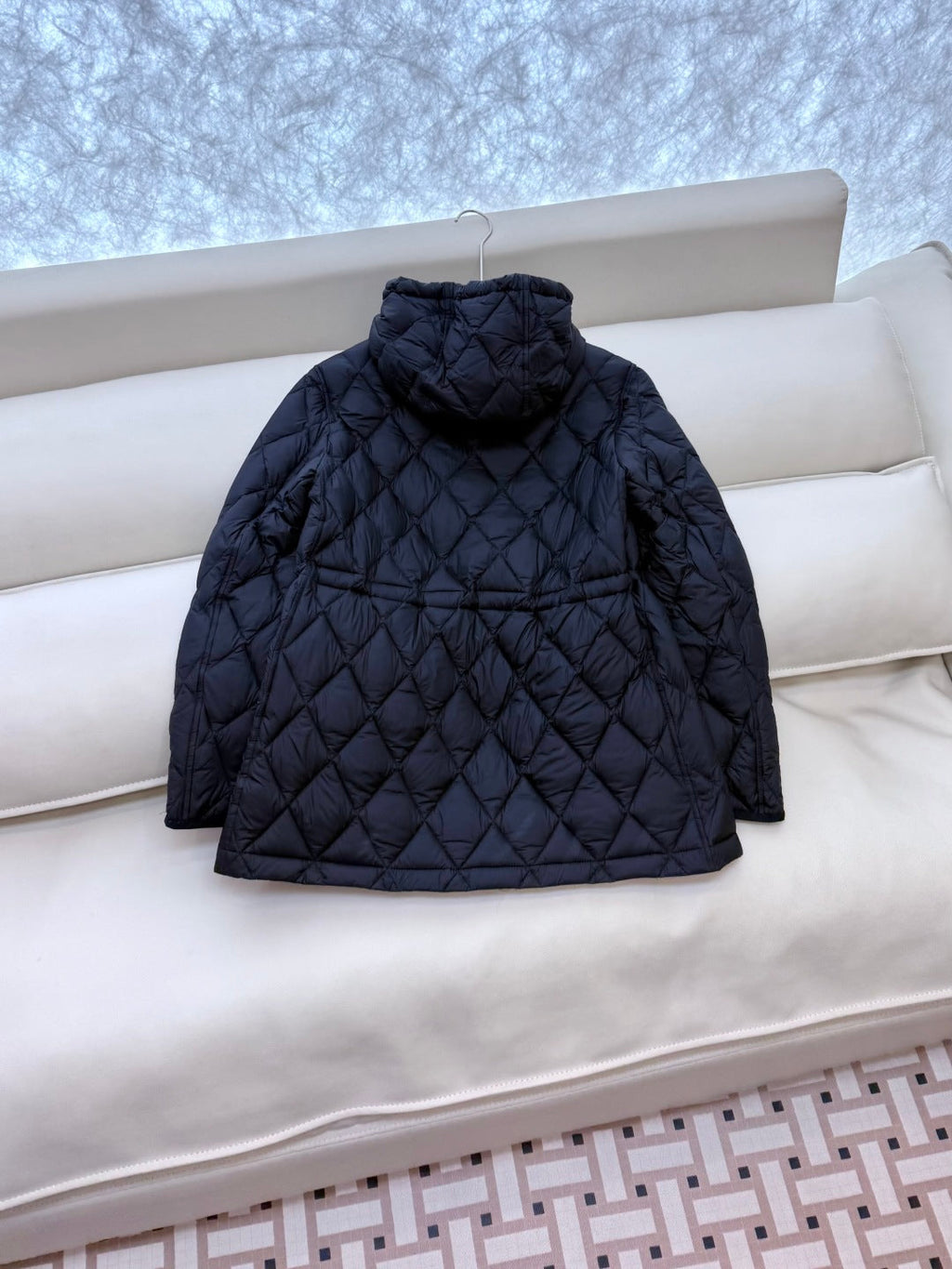 Burberry 25 Mid-Length Jacket Black Nylon Cotton