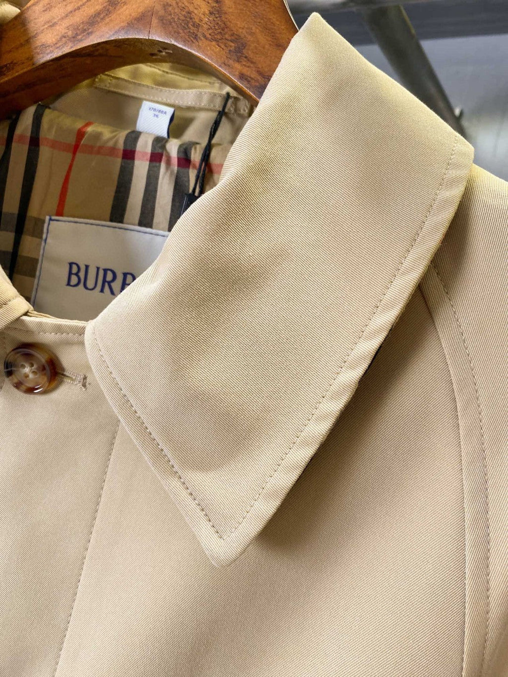Bur 25 Beige Long Coat Simple Design 238424