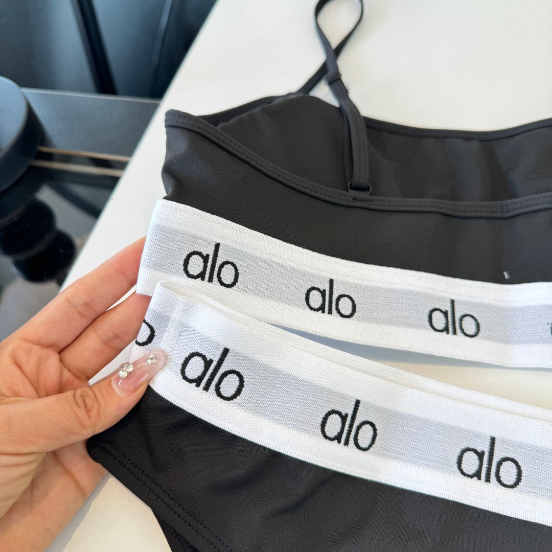 Alo 26s Two-Piece Bikini Black 201809