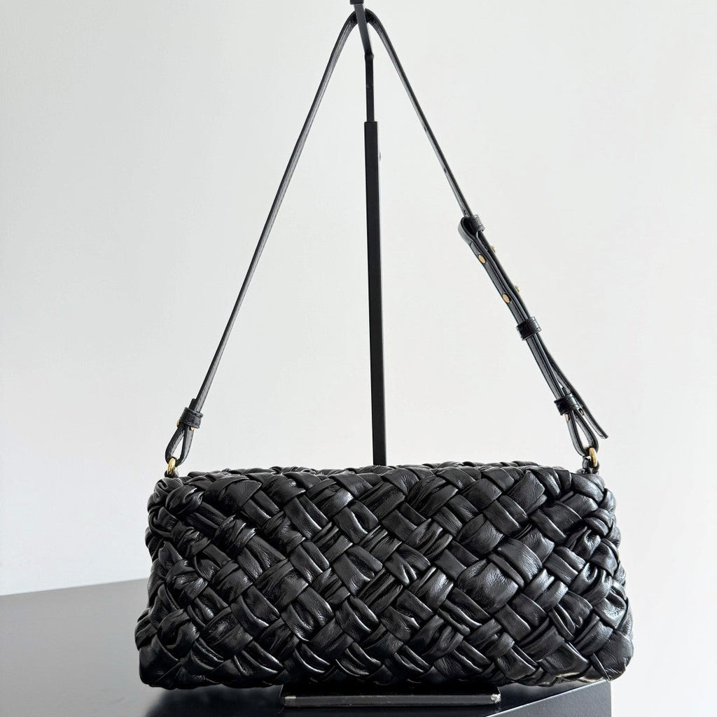 BV Kalimero chacha Bag 28.5cm Black Leather