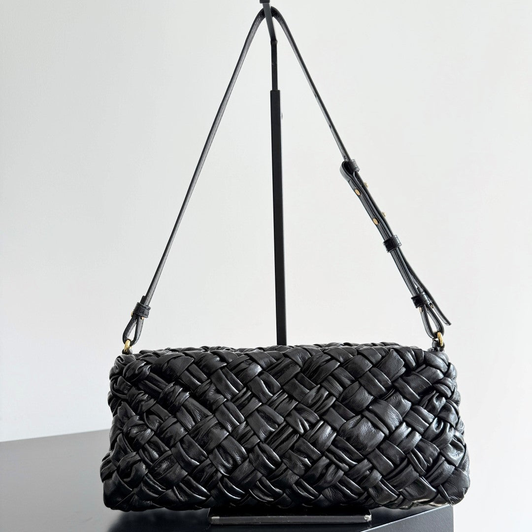 BV Kalimero chacha Bag 28.5cm Black Leather