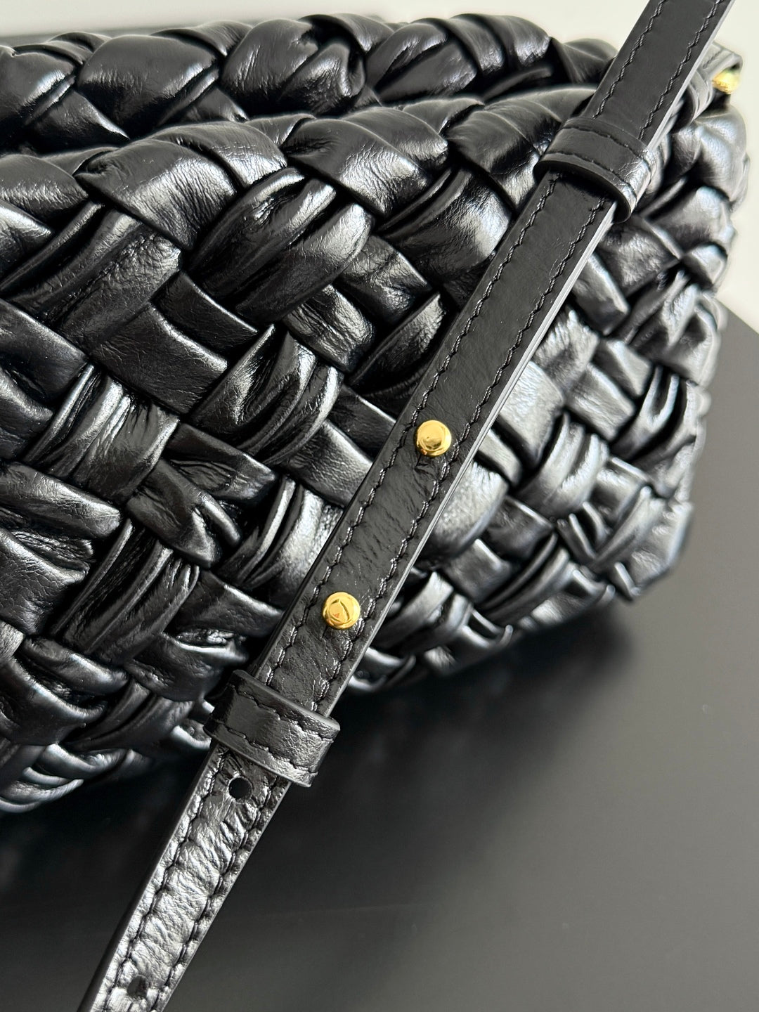 BV Kalimero chacha Bag 28.5cm Black Leather