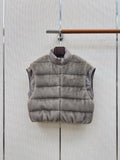 BC 26s Down Vest Grey Goose Down Filling Plush Fabric 419303