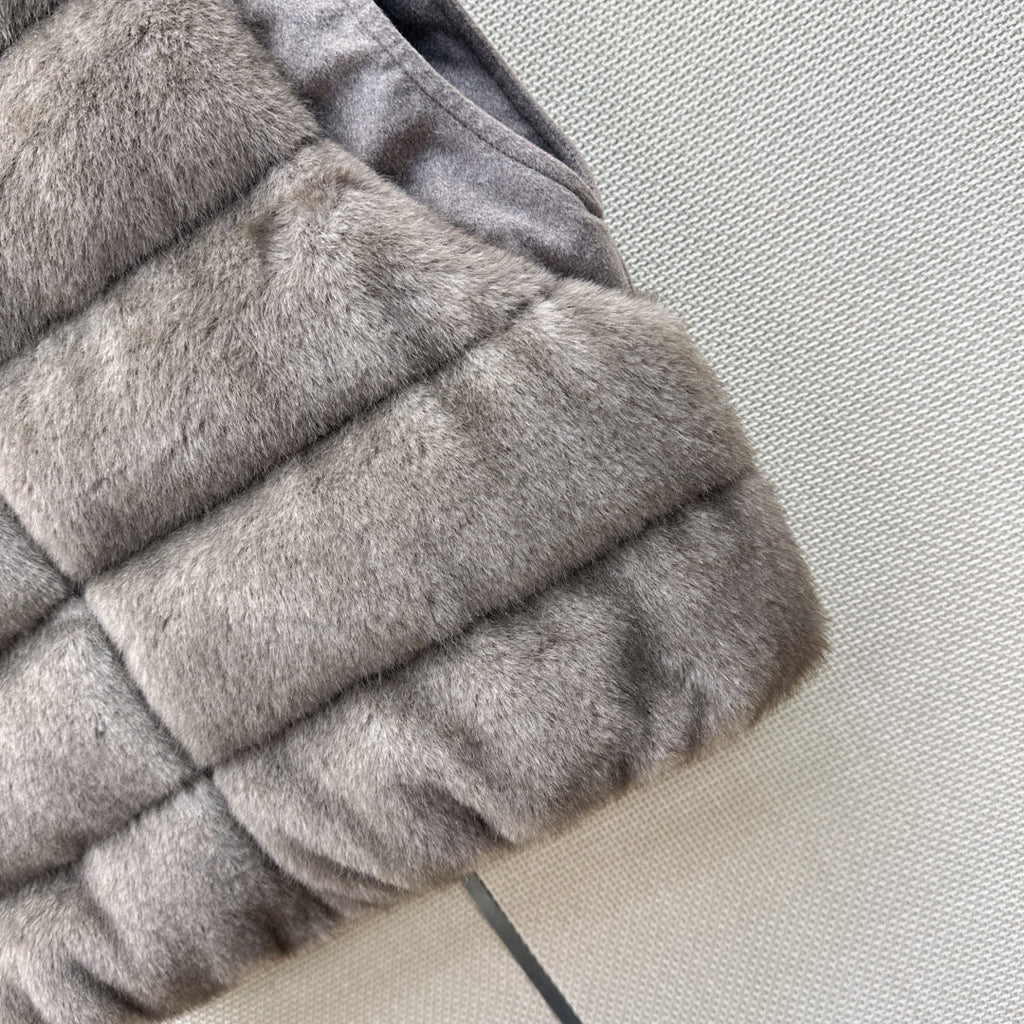 BC 26s Down Vest Grey Goose Down Filling Plush Fabric 419303