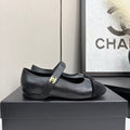 CC 25 Mary Janes In Black Sheepskin And Grosgrain 352467
