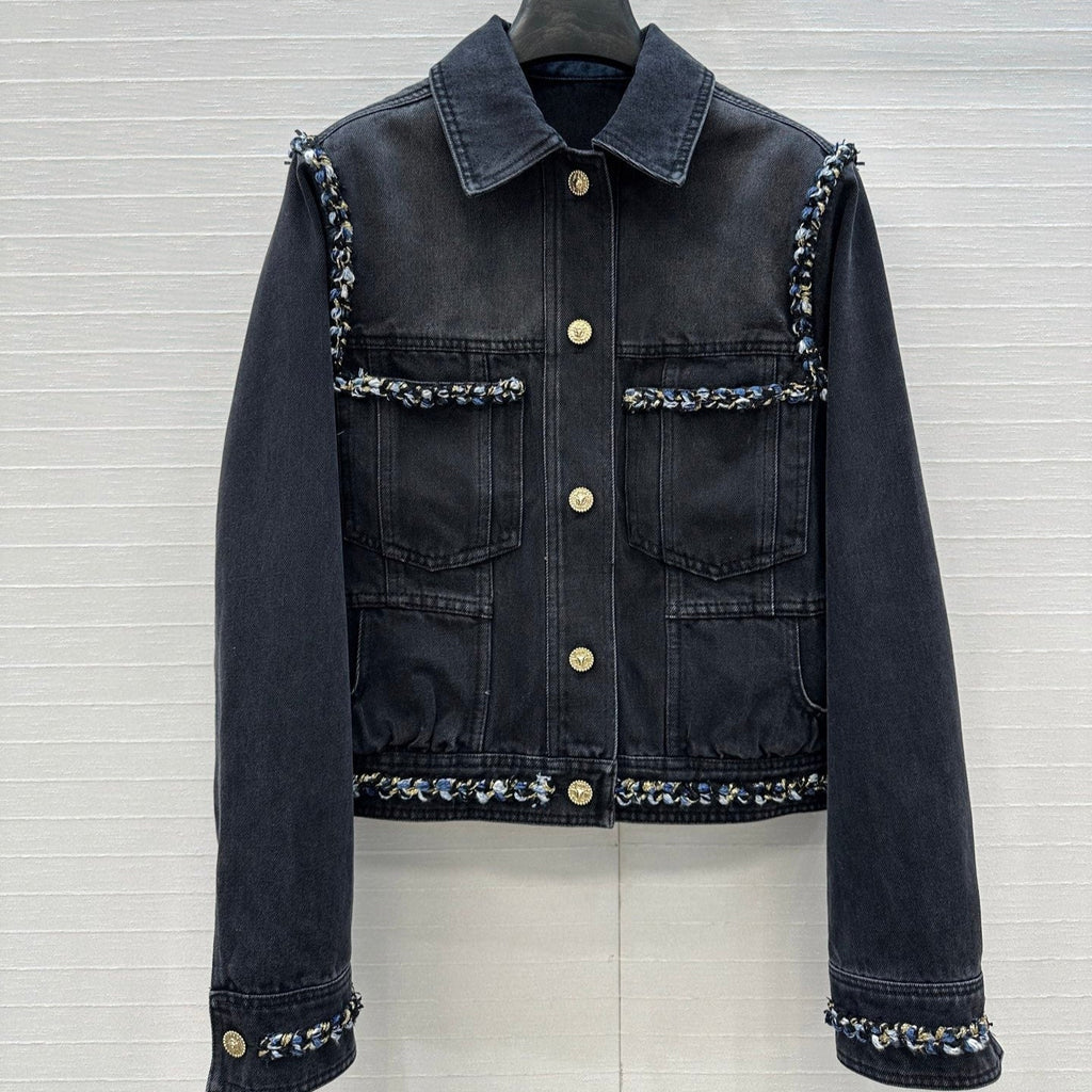 CC 25 Denim Jacket Black Cotton