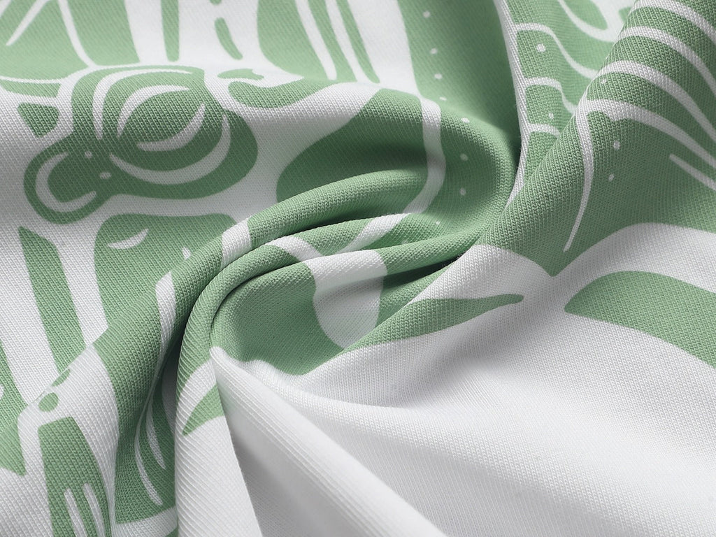 Burberry Men Knight Oversized T-Shirt Green White Cotton