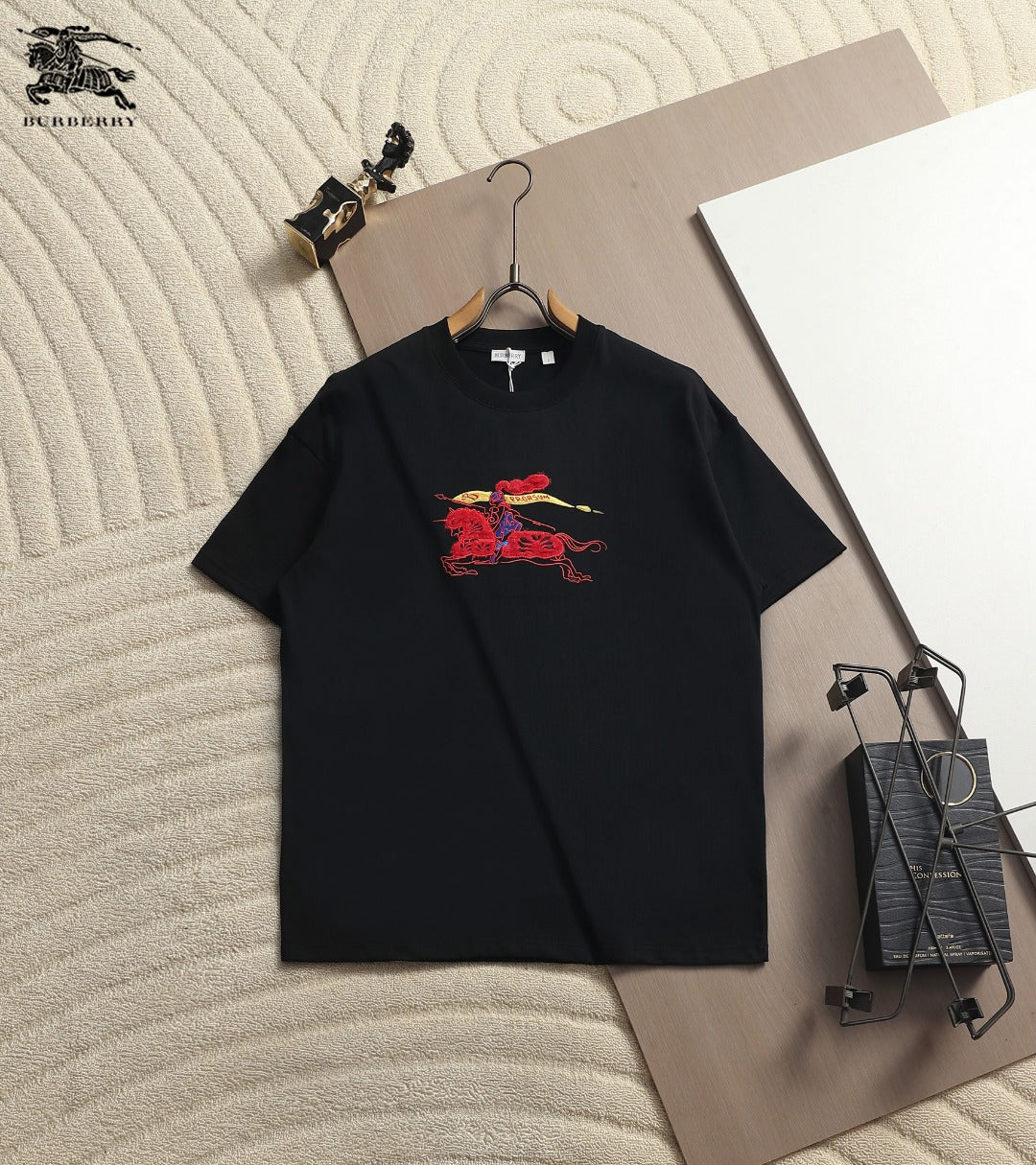 Burberry Men Oversized T-Shirt Black Cotton