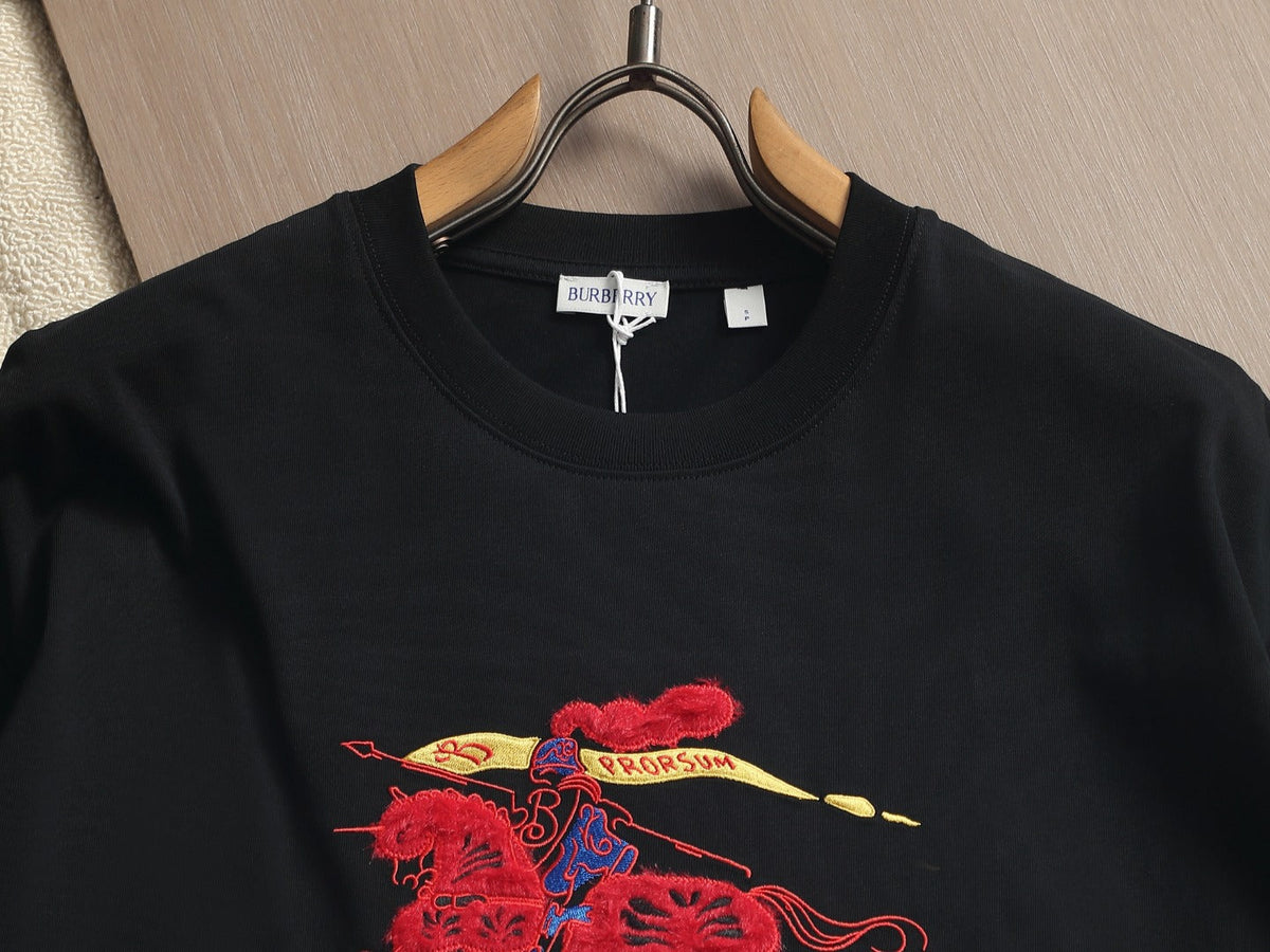 Burberry Men Oversized T-Shirt Black Cotton