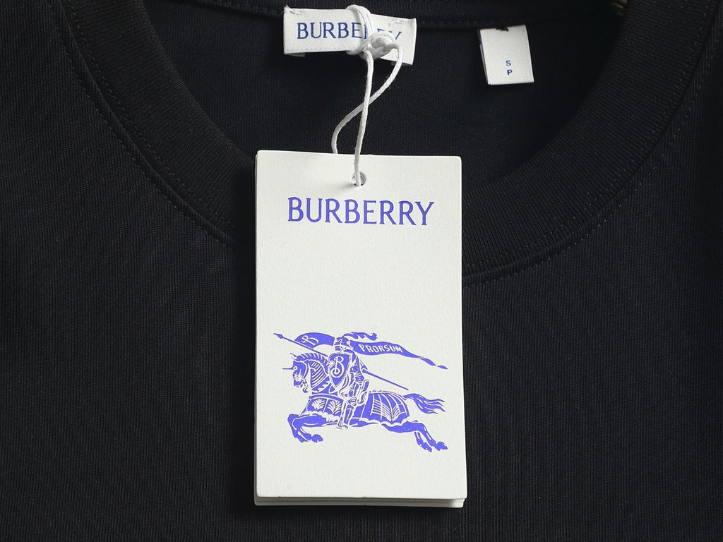 Burberry Men Oversized T-Shirt Black Cotton