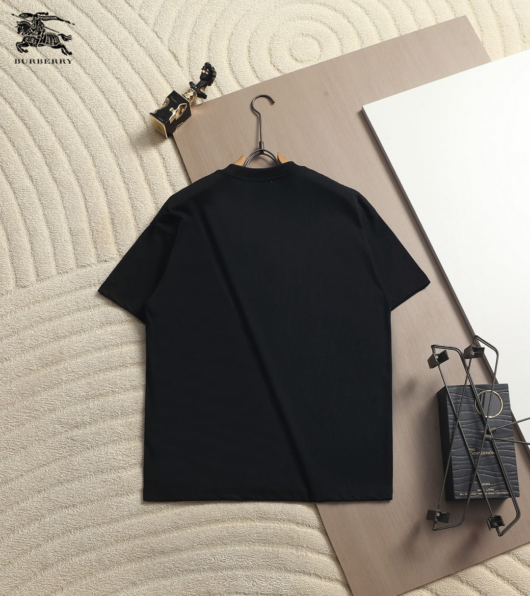 Burberry Men Oversized T-Shirt Black Cotton