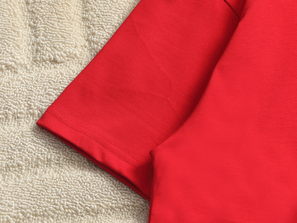 Burberry Men Oversized T-Shirt Red Cotton