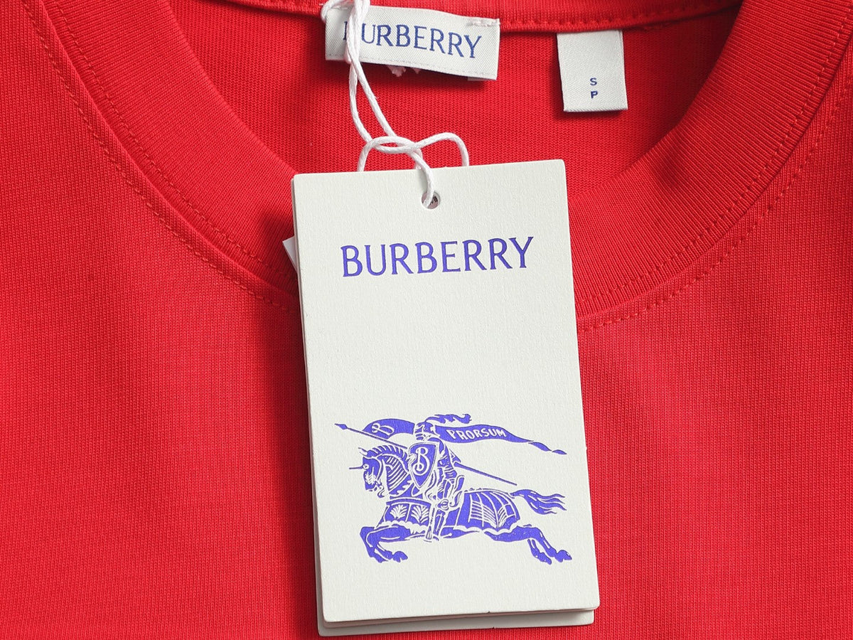 Burberry Men Oversized T-Shirt Red Cotton