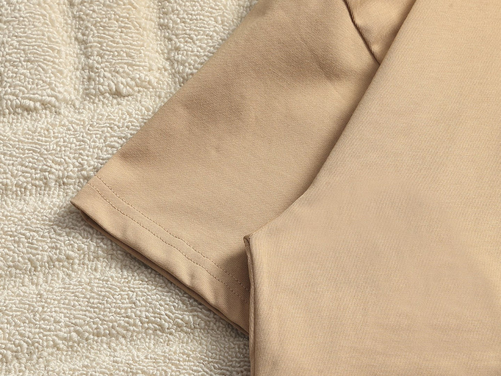 Burberry Men Oversized T-Shirt Beige Cotton