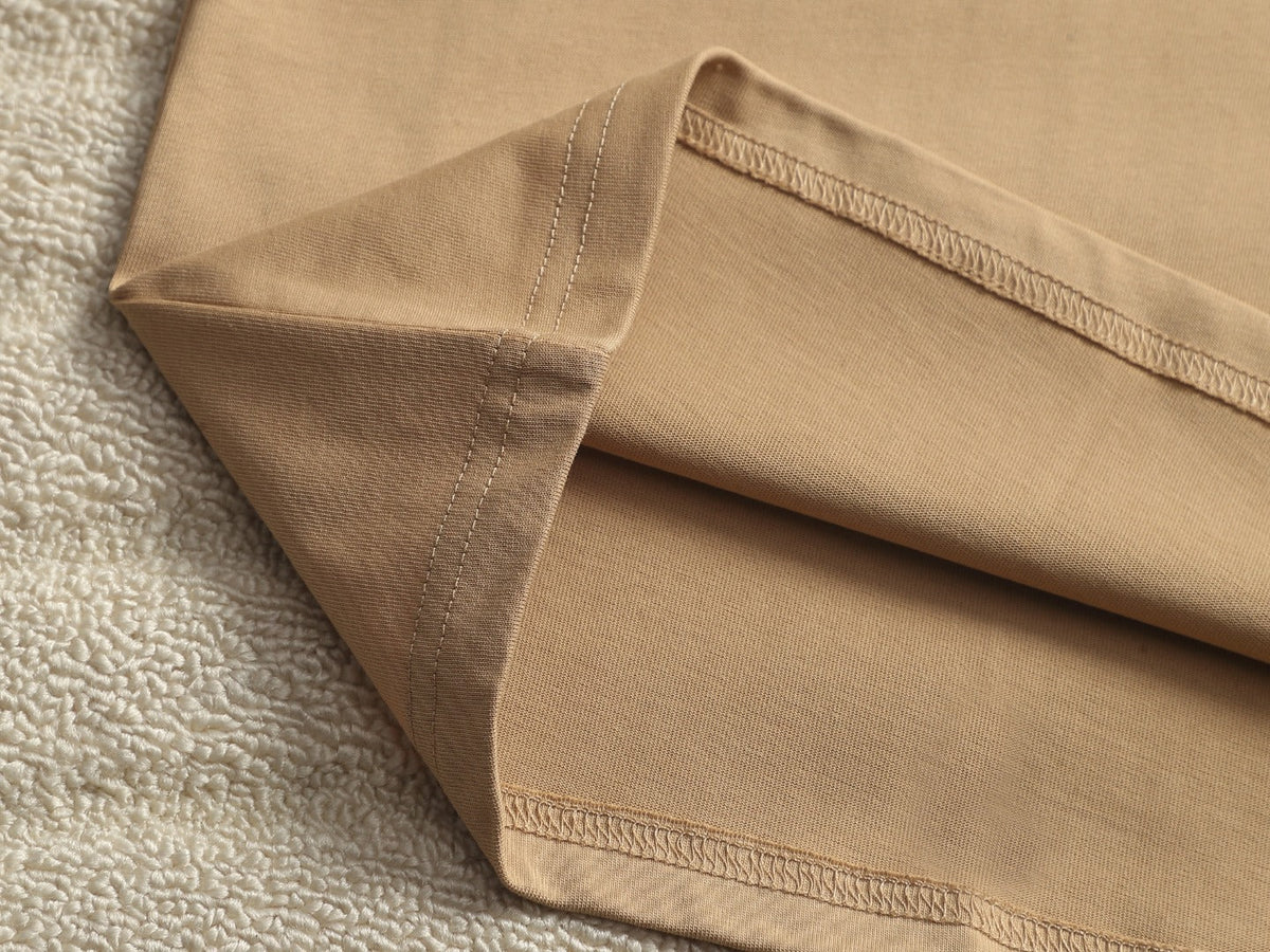 Burberry Men Oversized T-Shirt Beige Cotton