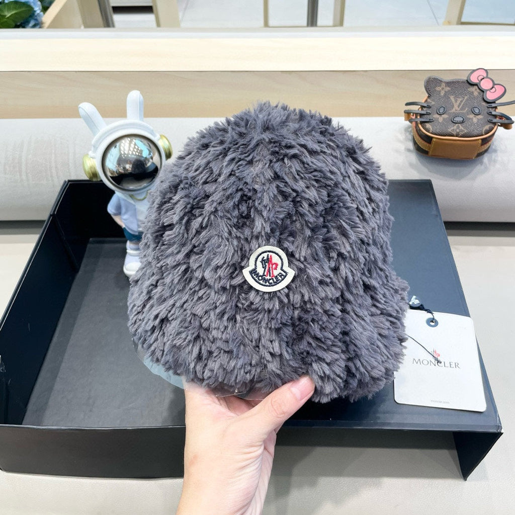BUCKET HAT IN SLATE GRAY FLEECE 435041