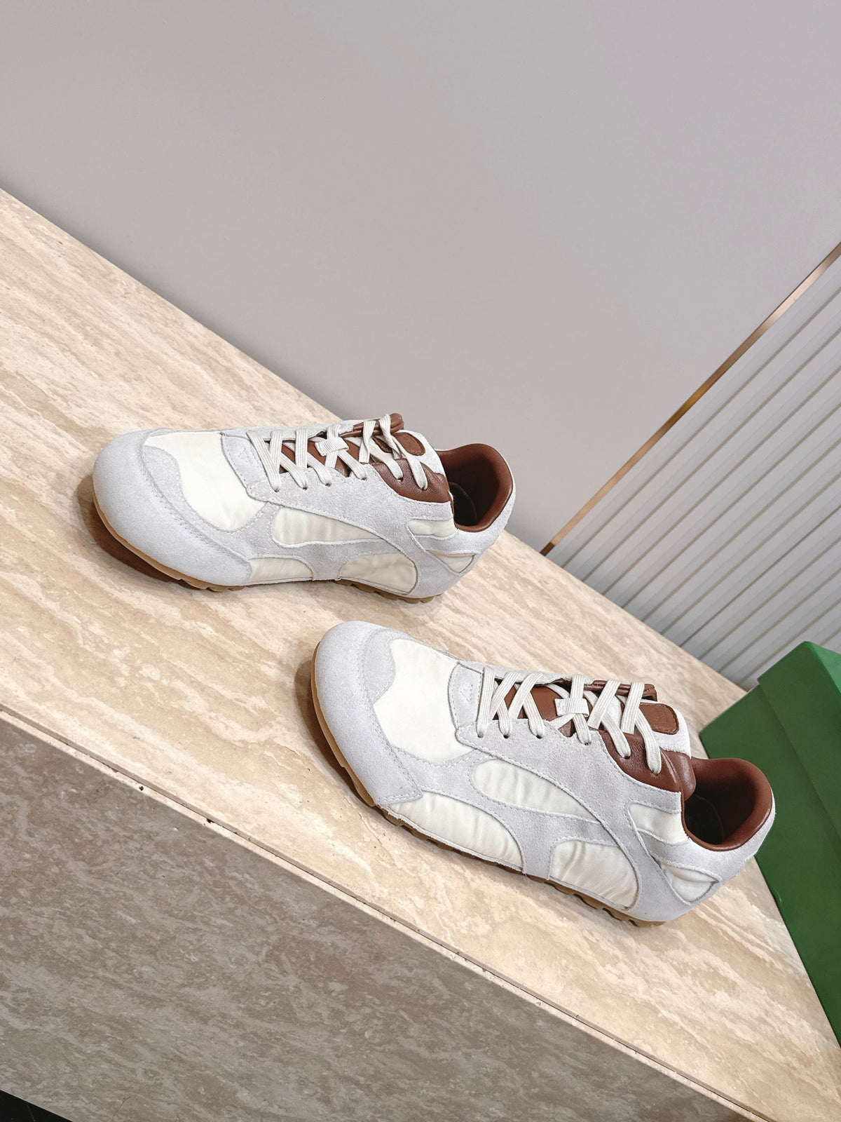 BV Orbit Flash Retro Sneaker Light Grey Suede 934421