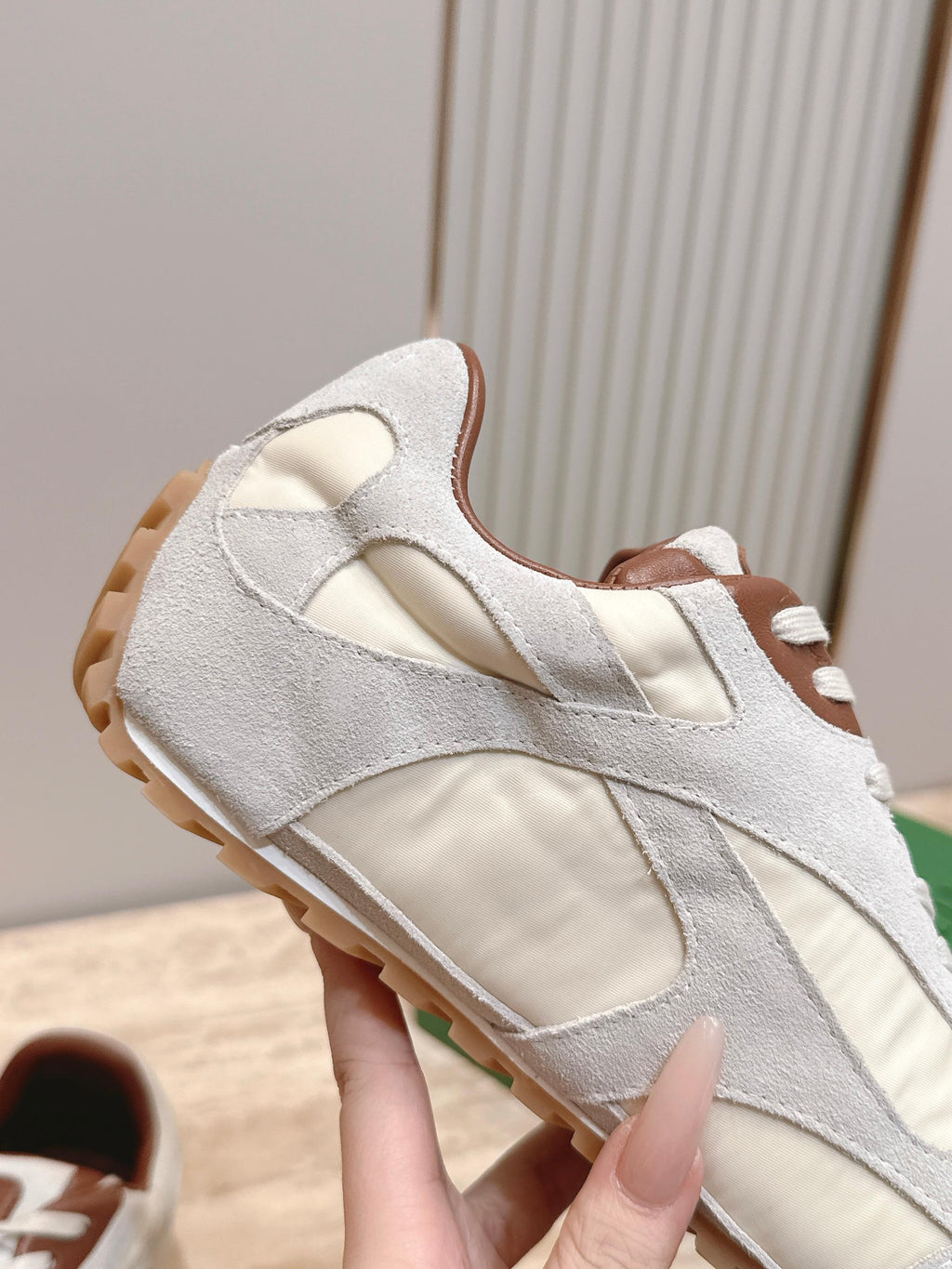 BV Orbit Flash Retro Sneaker Light Grey Suede 934421