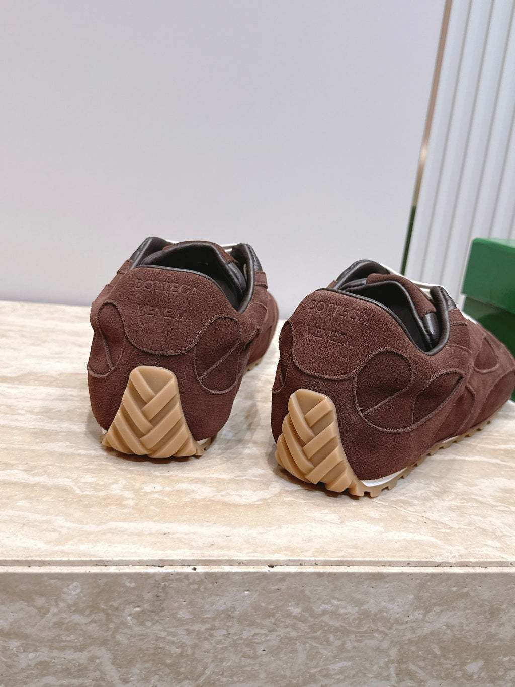 BV Orbit Flash Retro Sneaker Deep Brown Suede 934422
