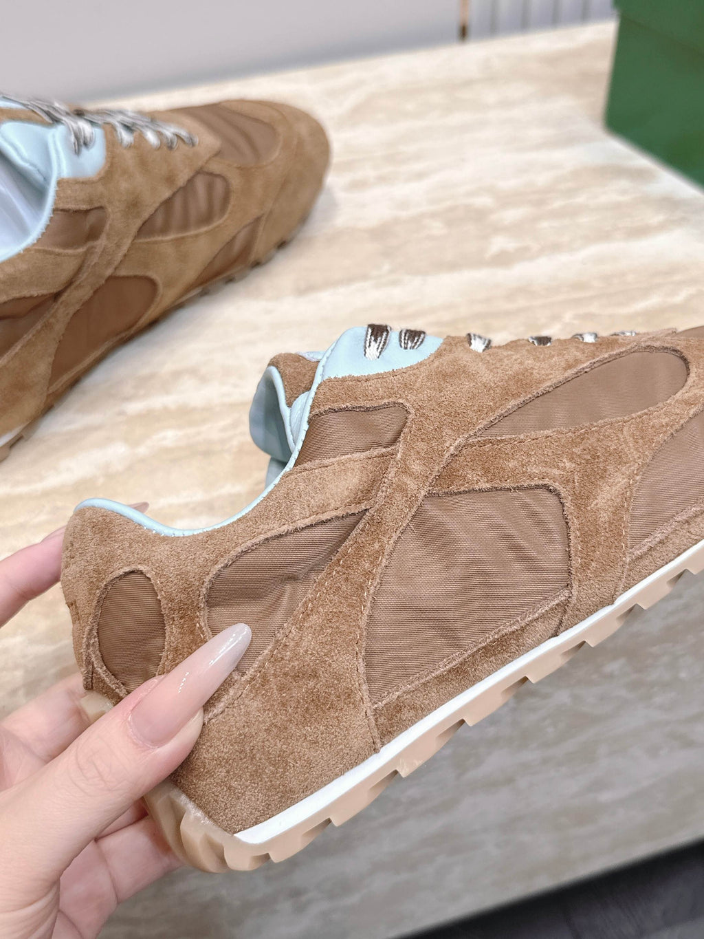 BV Orbit Flash Retro Sneaker Dark Brown Suede 934423