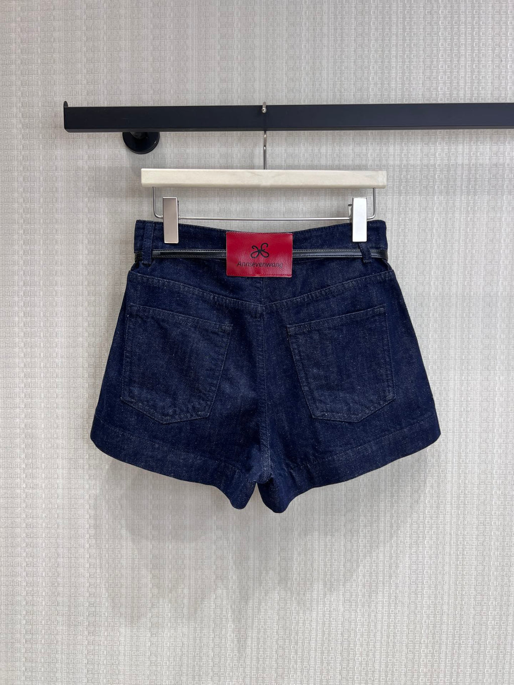 Annsevenwang Short Blue Denim 370107