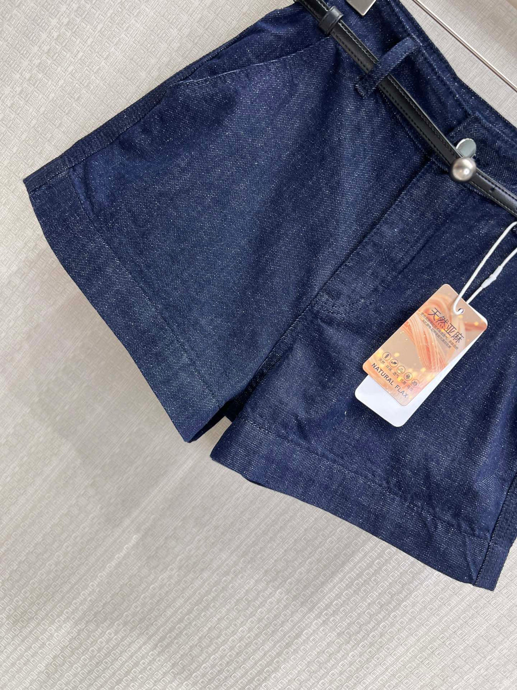 Annsevenwang Short Blue Denim 370107