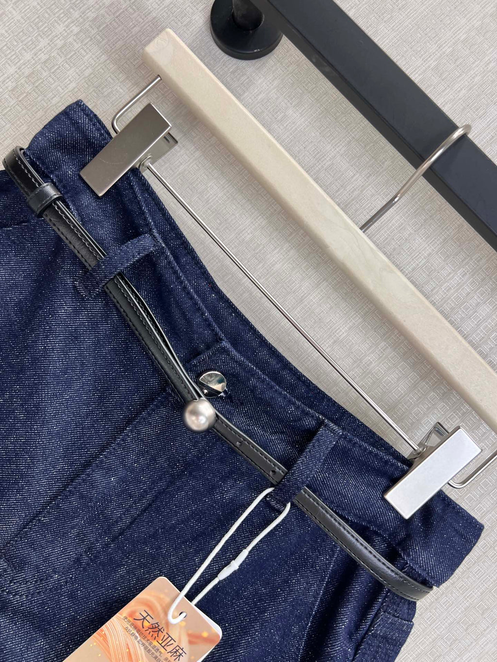 Annsevenwang Short Blue Denim 370107